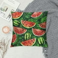 thumbnail image 2 of Pratyus Watermelon Slices Leaves Throw Pillow Covers for Home Couch Decor, Summer Style for Car Couch Bedroom, 1PC 22x22in, 2 of 5