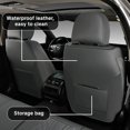 thumbnail image 6 of Car Seat Cover for Toyota Matrix Base 2003-2014, Gray Car Seat Covers, PU Leather, 5 Seats Full Set, with Lumbar Support, Anti-Slip, Suitable for All Seasons, 6 of 32