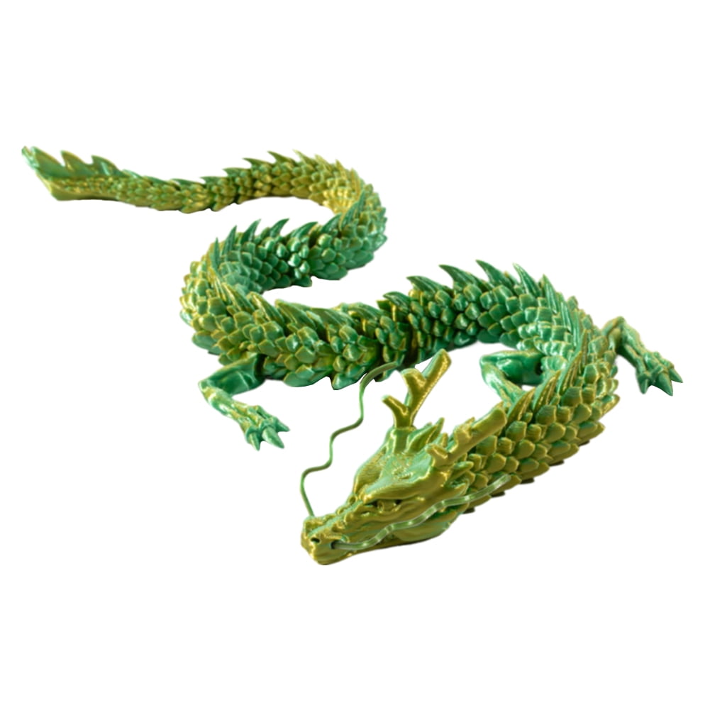 Dragón Articulado Impreso En 3D De 30 Cm – Figura Realista Y Flexible Para Decorar O Jugar