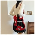 thumbnail image 4 of PALIFEUR Household Essentials Guitar Shaped Bag Backpack Patent Leather Ladies Mini Backpack Sewing Thread Purse For Women Ladies Small Size, 4 of 4