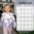 thumbnail image 2 of Xoenoiee Butterfly Bow Lavender Print Girl's Long Sleeve Crewneck Sweatshirts Toddler Graphic Shirts Top Drop Shoulder Sweater Top Ruffle Pullover Tops T Shirt, Size 4-5 Years, 2 of 7