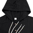 thumbnail image 6 of IWRICH Men's 2 Pieces Linen Set Casual Long Sleeve Button down Hoodies Beach Loose Fir Pants Summer Outfits Black S, 6 of 9