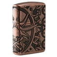 thumbnail image 3 of Zippo Armor Antique Copper Nautical Scene Design Pocket Lighter, 3 of 7