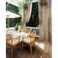 thumbnail image 5 of nqOlkjepod Outdoor Curtains for Patio Waterproof, Brown Painting Outdoor Privacy Panels Grommet, Modern Abstract Retro Art Aesthetics Blackout Outside Curtains for Porch/Cabana 54"x84", 1 Panel, 5 of 8
