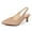 nude, variant on kkdom Women Slingback Heels Pumps Kitten Low heels Pointed Toe Blue Size 5