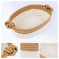 thumbnail image 2 of Unique Bargains 3Pcs Woven Storage Basket with Handles Khaki 12.6*7.9*4.7in, 2 of 5