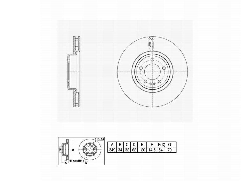Winstop Brake Rotor, Front WS252894, Land Rover Discovery 2020-2018