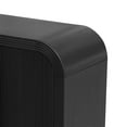 thumbnail image 6 of Lunale 63" Storage Cabinet with 4 Striped Doors, Sideboard Buffet with Metal Handles for Living Room, Black, 6 of 7