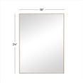 thumbnail image 3 of DecMode 18" x 24" Gold Wall Mirror with Thin Frame, 3 of 7