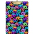 thumbnail image 2 of FMSHPON Halloween Rainbow Color Pumpkin Clipboard Hardboard Wood Nursing Clip Board and Pull for Standard A4 Letter 13x9 inches, 2 of 5