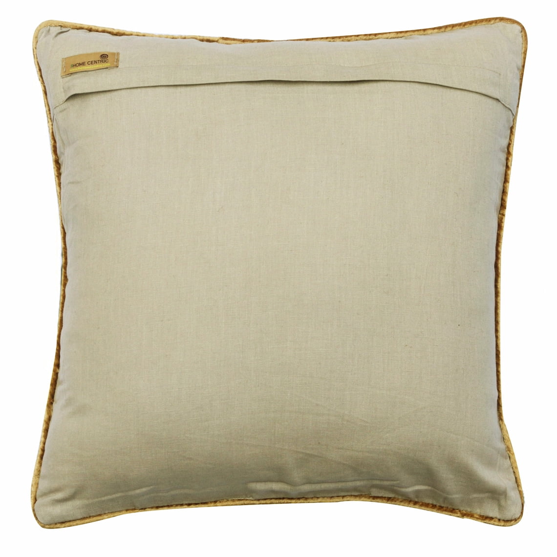 Cushion Cover For Chair, Decorative Beige 14"x14" (35x35 cm) Throw Pillows For Couch, Cotton Embroidery Cushion Cover, Floral Pattern Art Deco Style - Autumn Flourish