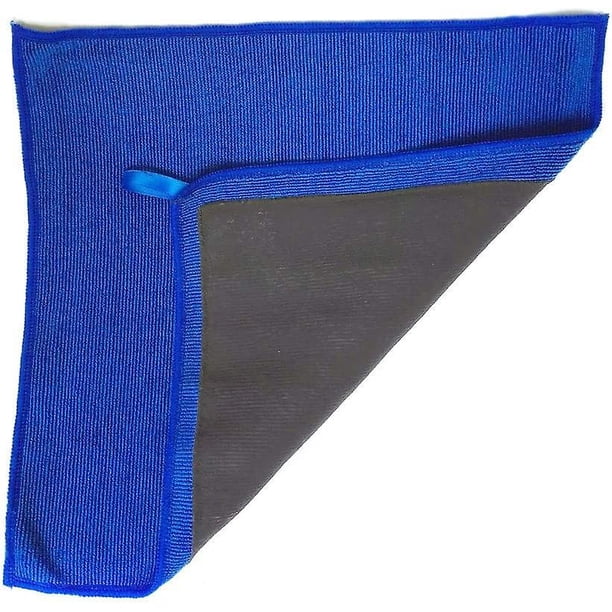 Toalla de arcilla, toalla de arcilla de microfibra de grado fino, barra de arcilla de detalle automotriz, barra de arcilla alternativa para detalles de automóviles, regalo creativo, azul, 1 paquete Afortunado Sencillez