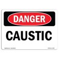 thumbnail image 1 of SignMission OS-DS-A-1218-L-2416 12 x 18 in. OSHA Danger Sign - Caustic, 1 of 1