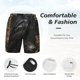 thumbnail image 3 of Balery Gothic Raven Portrait Bañador para hombre, shorts de playa de secado rápido con entrepierna y forro de compresión-X-Large, 3 of 6