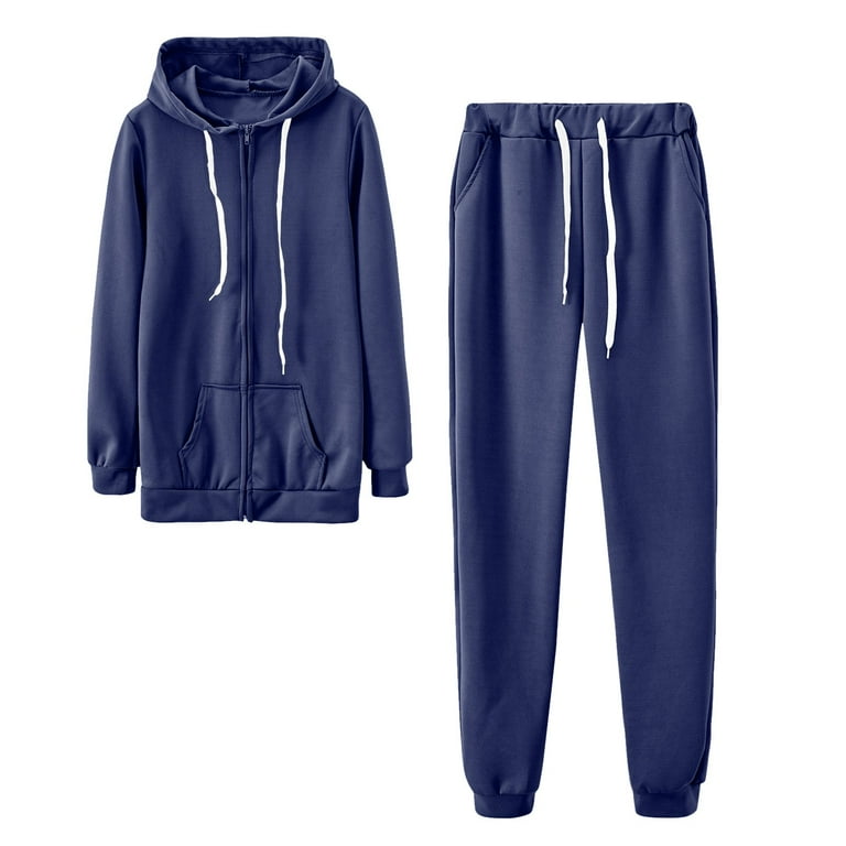 Fanxing Sweatsuits 2pcs Sets Juniors Teen Girls Casual Zip Up - Main Image