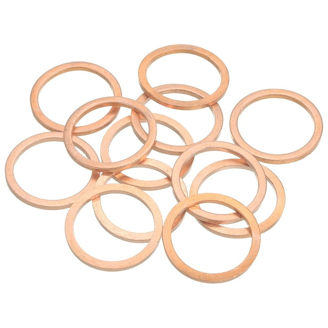 12Pcs Flat Washer, 24mm ID, 30mm OD, 2mm Thick for Bolts Screws Machinery