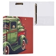 thumbnail image 3 of Christmas Car with Trees 3 Ring Binders 1.5 inch Hardcover File Folders with Interior Pockets A4 Size Organizer for School Office Hospital Set of 2, 3 of 8