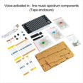 thumbnail image 4 of LED Music Spectrum DIY Kit Electronics Music Voice Control Multicolor Spectrum Soldering Project DIY Kit with Shell,1 x DIY electronic kit,Black, 4 of 8