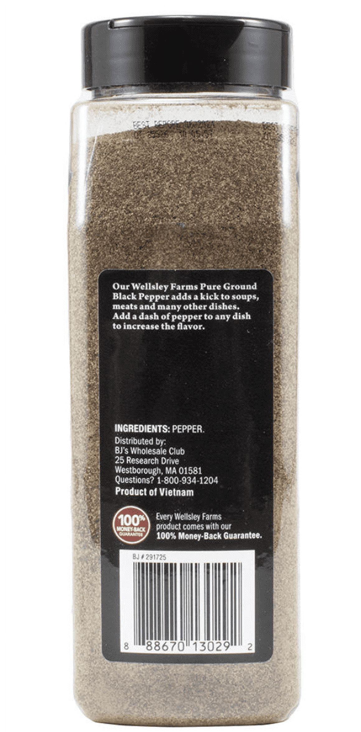 Wellsley Farms Pure Ground Pepper, 17.5 oz.