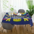 thumbnail image 6 of Dreamtimes Mardi Gras Tablecloth, Waterproof Washable Polyester Square Table Cover, Durable Tablecloth for Kitchen Dining Table Party Decor ( 60"x 90"), 6 of 7
