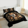 thumbnail image 3 of jejeloiu Cute Cartoon Fox Full Size Comforter Sets,Colorful Rustic Flower Bedding Comforter Set,Wild Animal Bedding Sets For Boys Kids,Breathable Home Decor Reversible,3pcs, 3 of 8