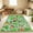 Green, variant on ORGOWEL Kid Rug Carpet Green Car Road City Life Traffic Road Kids Carpet Playmat Non-Slip Washable City Map Track Area Rug for Kids Room Bedroom and Classroom,5' x 6'6"