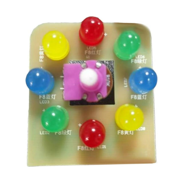 Kits de experimentos de circuito de juguete, interruptor LED con 8 LED, juguete , juguetes educativos, juguete de ciencia para bebés y niños
