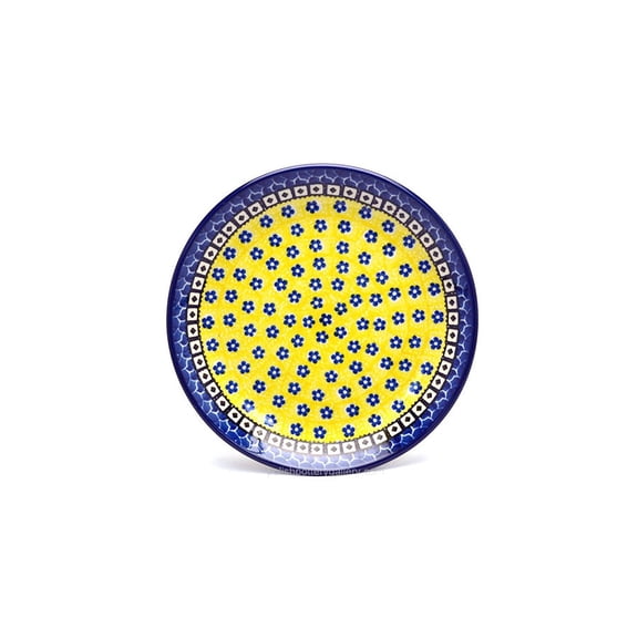 Polish Pottery Plate - Salad/Dessert (7 3/4") - Sunburst