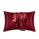 thumbnail image 2 of Funda de almohada de satén para cabello y piel, juego de 2 fundas de almohada de tamaño estándar y paquete de 2 fundas de almohada de satén suave (50,8 x 76,2 cm), 2 of 7