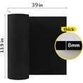 thumbnail image 2 of Black Foam Sheets for Crafts, 8mm Foam Roll, 13.9"x39" EVA Foam for Cosplay Costume, Halloween Decorations, DIY Projects with High Density 86kg/m3, 2 of 6