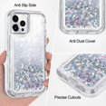 thumbnail image 3 of For iPhone 13 /12/11/Pro Pro Max  Shockproof Liquid Glitter Bling Case, 3 of 13