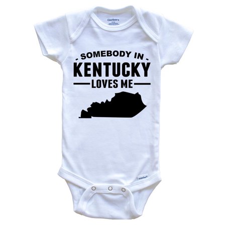 

Somebody In Kentucky Loves Me Baby Bodysuit - Kentucky Baby Bodysuit
