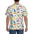 thumbnail image 2 of Naloa Cute Dinosaur Men's T-Shirt Sport T-shirt Men's Basic Tee Casual Men's Shirt, Round Neck, Short Sleeves - 3X-Large, 2 of 5