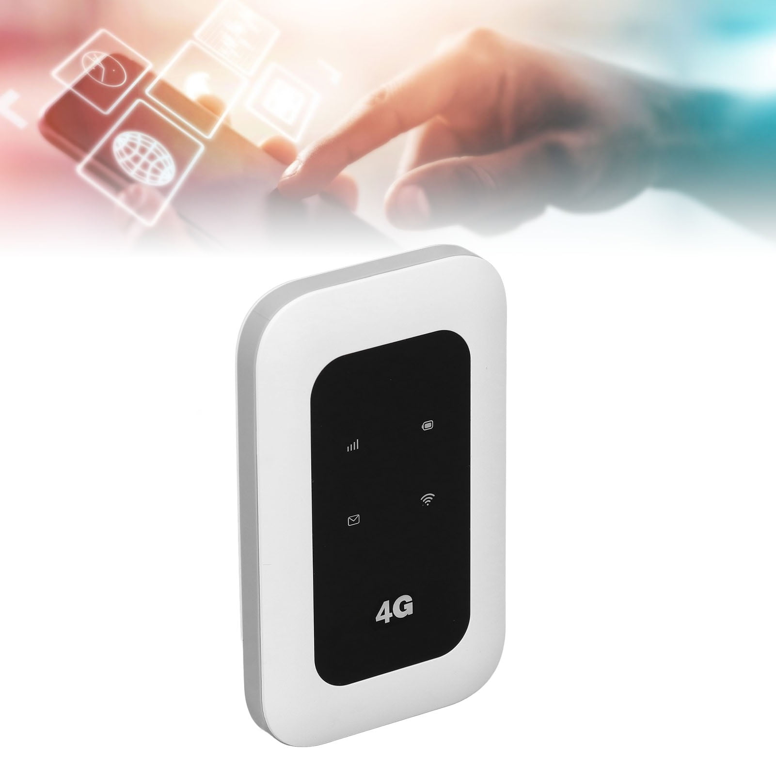 4G LTE Mobile Hotspot, Portable Mobile WiFi Plug and Play High Speed LED Screen 150Mbps 2100mAh  for Europe for Travel