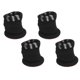 thumbnail image 2 of 4 fundas para patas de muebles, silenciosas, antideslizantes, resistentes al desgaste, de punto, para patas de silla, color negro, 2 of 14