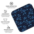 thumbnail image 4 of Pofeuu BLUE Flamingo Birds Print Leather Coasters Set of 6, Round Cups Mugs Mat Pad for Home Kitchen Heat Resistant Drink Coasters,Square, 4 of 7
