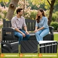 thumbnail image 6 of Devoko 82 Gallon Storage Patio Bench and Deck Box Organization Storage Combi for Patio, Garden, 6 of 7