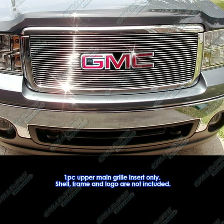 Polish Billet Grille Grill - Fits 2007-2013 GMC Sierra 1500 New Body/07-10 Denali Billet Grille Grill Insert