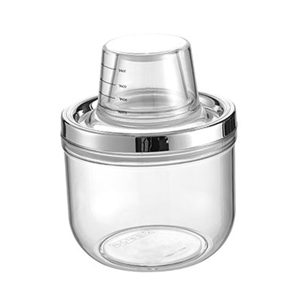 Recipiente dispensador de arroz, tarro de material para mascotas, multifunción, ahorrador de espacio, recipiente de cocina, lata de almacenamiento 900 ml