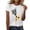 #0186-White, variant on Women Casual Humor Tees, Short Sleeve Round Neck Blouses with Funny Print Design, Soft Stretchy Graphic Tops for Spring Summer, Daily Party Vacation Essential Wear Gift