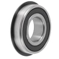 thumbnail image 1 of Unique Bargains 6003NR2RS Roulements à Billes Rainures Profondes 17x35x10mm P4 Double Joint en Caoutchouc Roulements Lubrifiés 1 Pce Roue de Scooter Planche à Roulettes Universelle Ton Argent Noir, 1 of 6