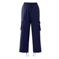 thumbnail image 7 of JoveMarine Mens Cargo Pants, Casual Loose Fit Straight Leg Multi Pocket, Everyday Utility Pants for Men,Navy S, 7 of 7