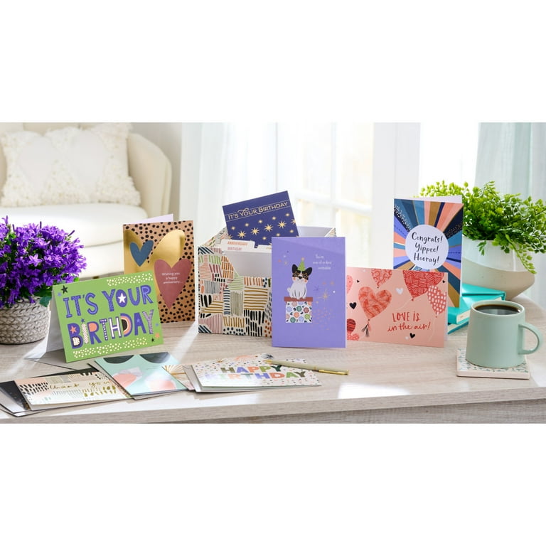 American Greetings All Occasion Card Assortment - 60 Cards With Envelopes And Storage Box