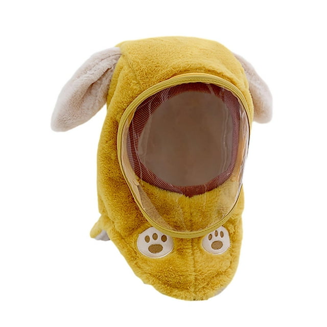Milaget Kids Winter Hat Windproof Balaclava Face Cover for Boys Girls Cycling Skiing Rabbit Ears Yellow