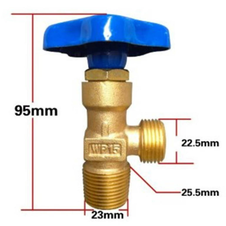 7/16 Disposable cylinder valve for propane gas cylinder 5mm hose fitting -  The Gas Shop