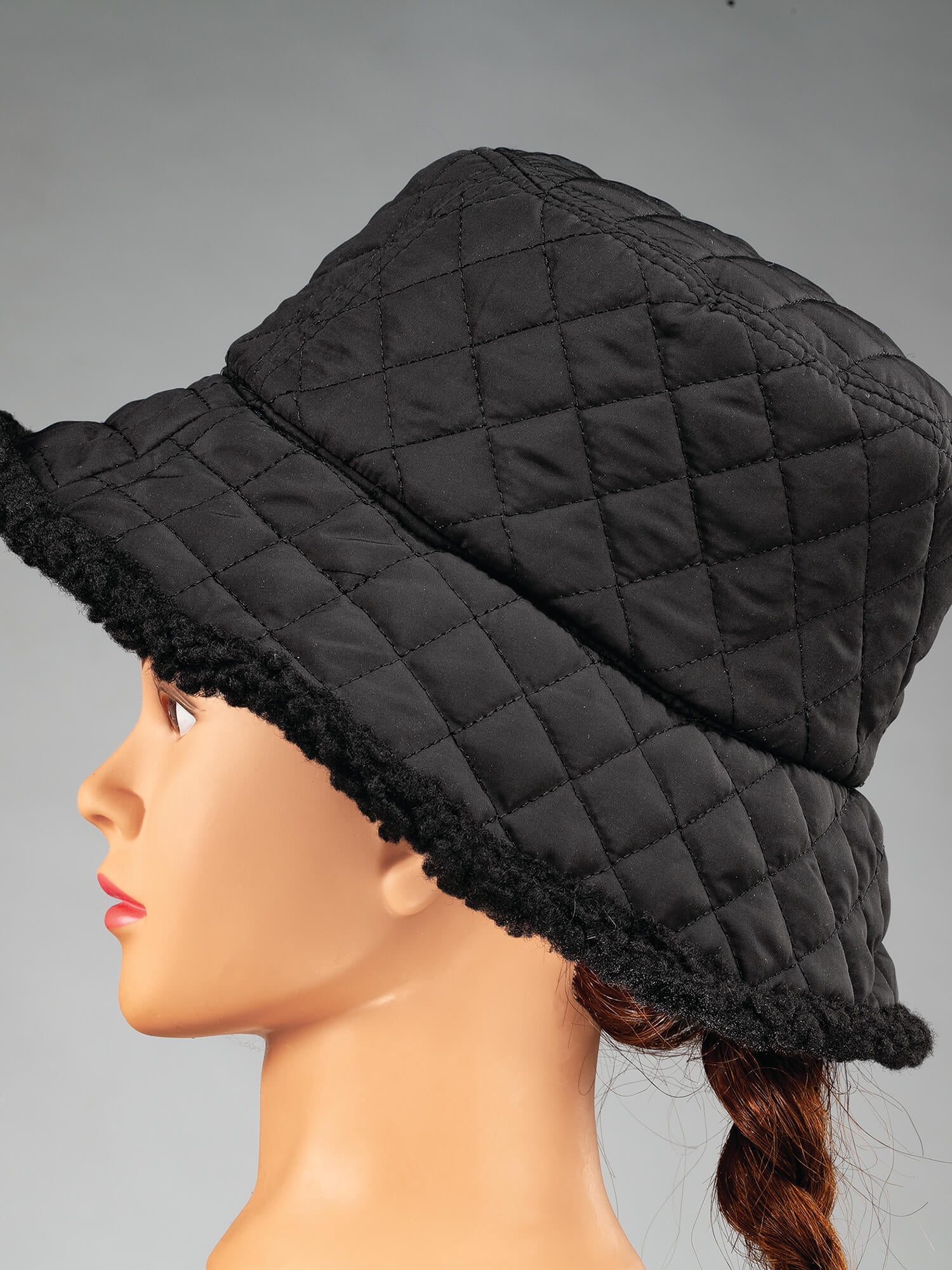 Reversible Sherpa Bucket Hat - 2-in-1 Sherpa Fleece 