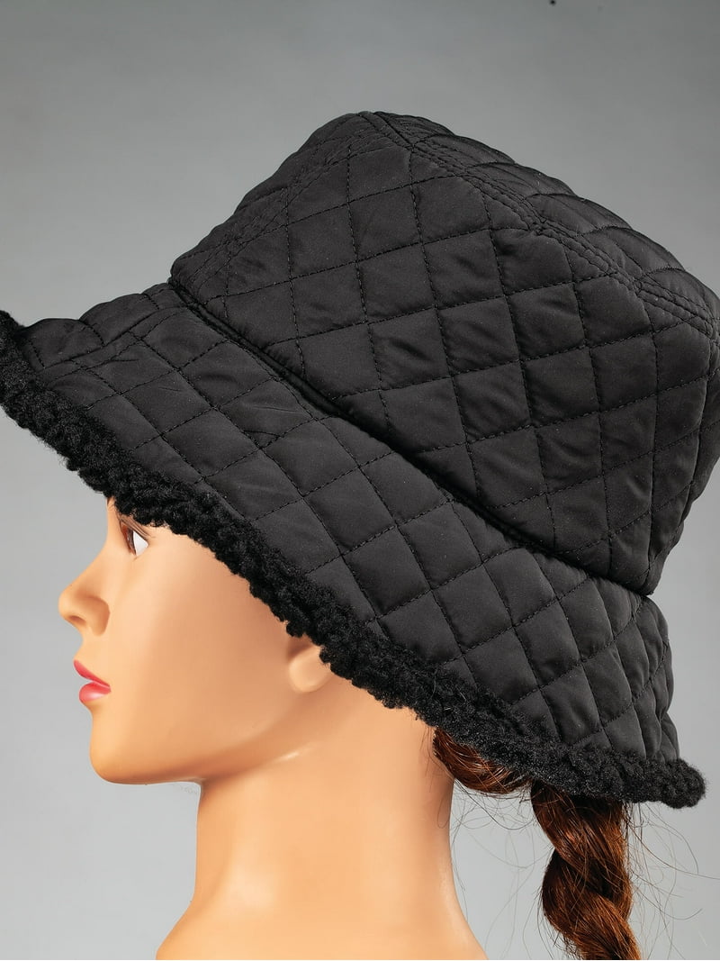 Reversible Sherpa Bucket Hat - 2-in-1 Sherpa Fleece  display picture 2
