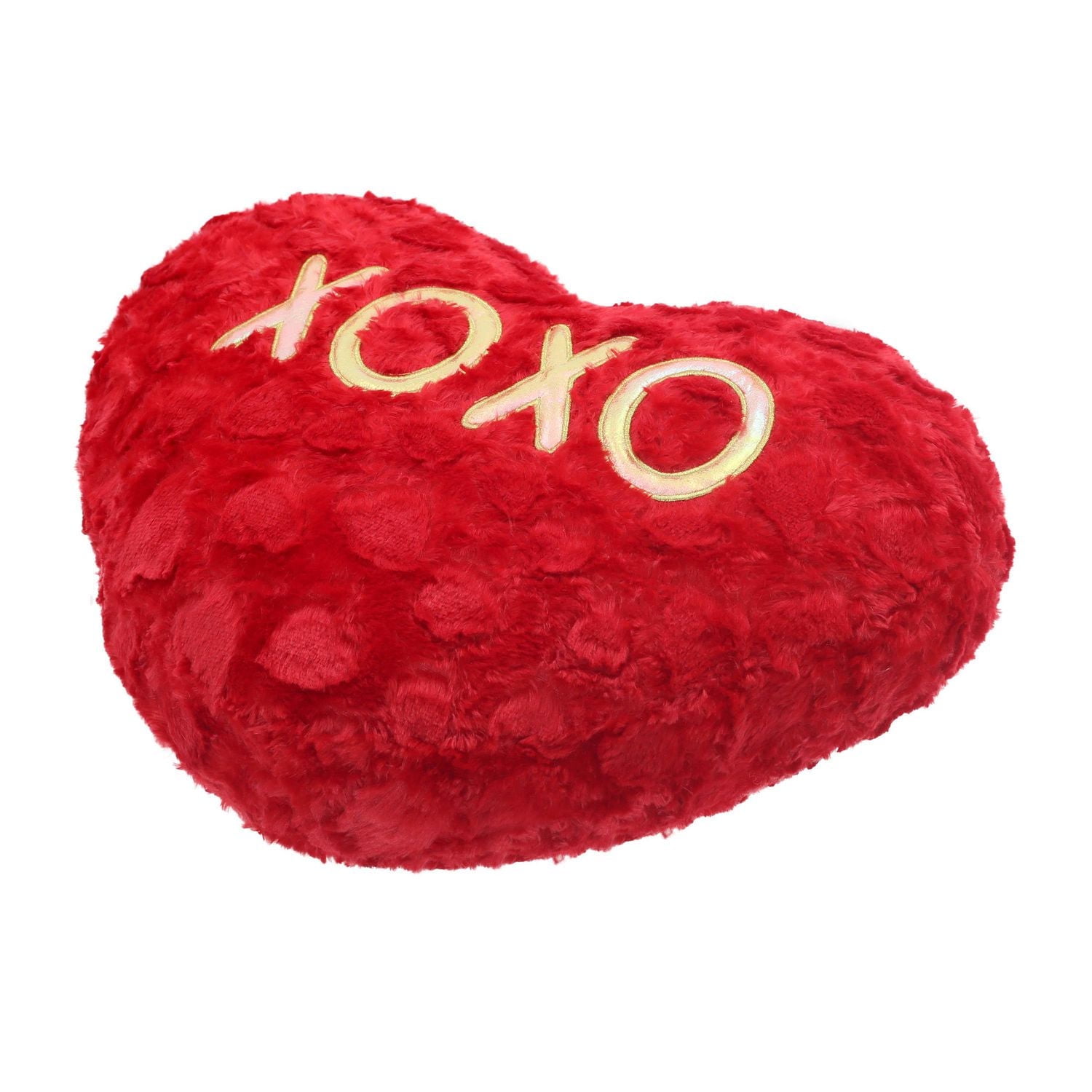 Façon de célébrer la Valentin Big Heart Xo Pillow, rouge