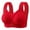 Red, variant on RYRJJ Women's Minimizer Bras Comfort Cushion Strap Wirefree Full Coverage Large Bust Non-Padded Bra Lace Push Up T-Shirt Bra