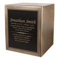 thumbnail image 5 of Perfect Memorials Seamless Bronze Resin Cube Cremation Urn, 5 of 8